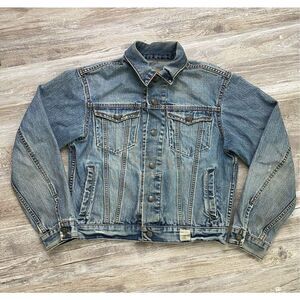 EUC Abercrombie Juniors Jean Jacket Size Lg